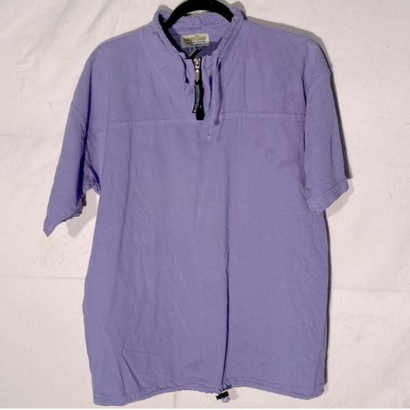 Vintage Honey-Komb EzzeWear Purple 1/4 Zip Top S - Picture 14 of 15
